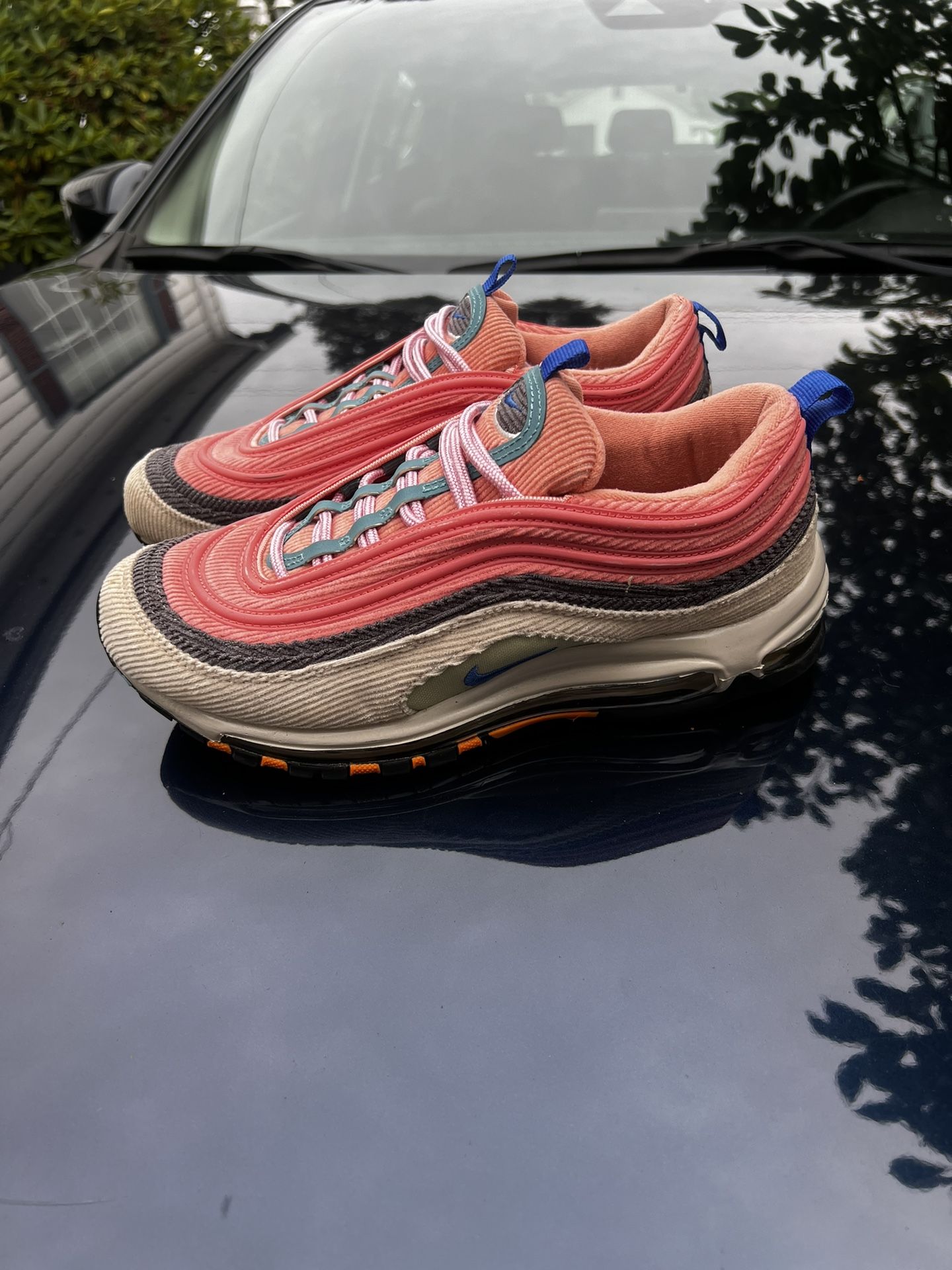 Pink Corduroy Air Max Nike Air Max 97 Corduroy White (Women's