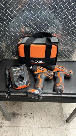 Ridgid R9000K 12v Cordless Drill Driver Combo Kit
