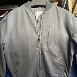 Iron And Resin Canvas Bomber Jacket 