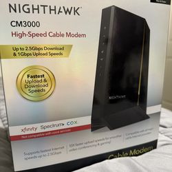 NETGEAR Nighthawk CM3000 modem