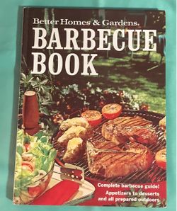 Better Homes & Gardens Barbecue Book vintage 1974 hardcover cookbook recipes