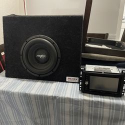 8” Skar Audio Speaker And Planet Audio Stereo 