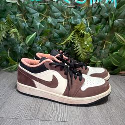 Air Jordan 1 Low SE Light Chocolate Crimson Bliss Pink Men’s Sz 7 DC6991-200