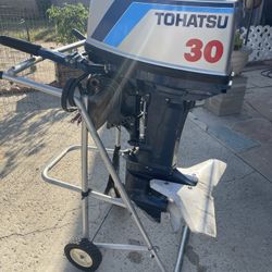 Tohatsu 30 HP2 stroke short shaft electric start outboard motor