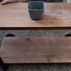 Industrial-styled shelving