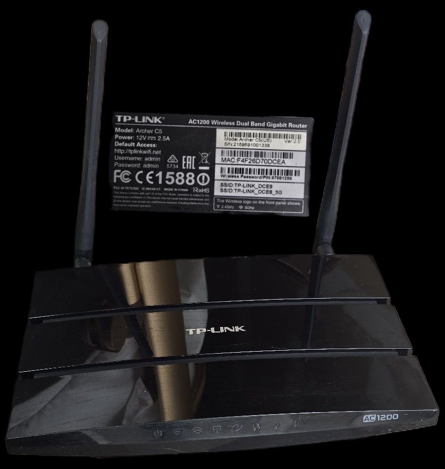 TP-Link Archer C5 AC1200 Wireless Dual Band Gigabit Router