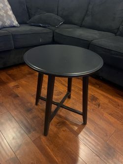 Black side table