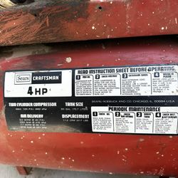 Craftsman 2 Cylinder Compressor 
