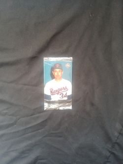 Nolan, Ryan Texas Rangers, Mother's  Cookies Card 