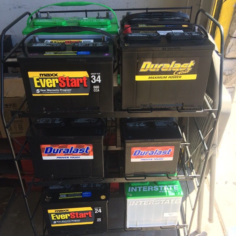 Baterias nuevas y usadas
