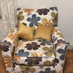 Floral Accent Chair