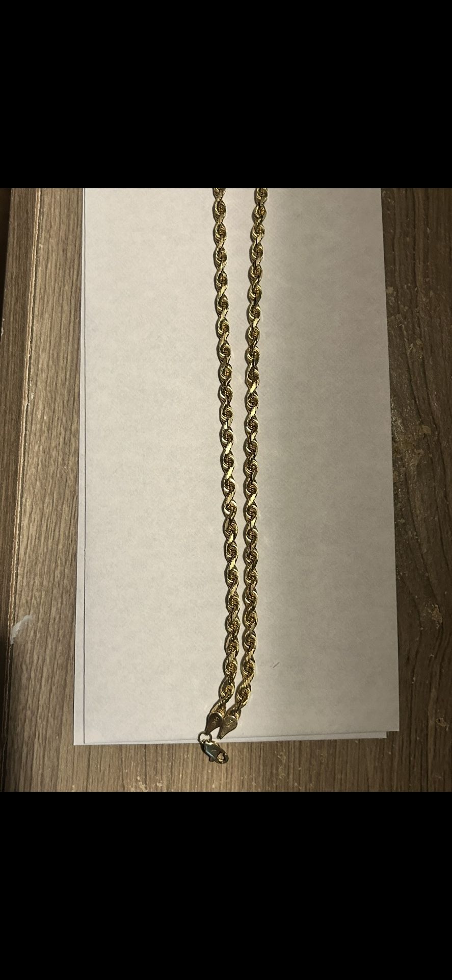 Men’s 14k Gold Rope