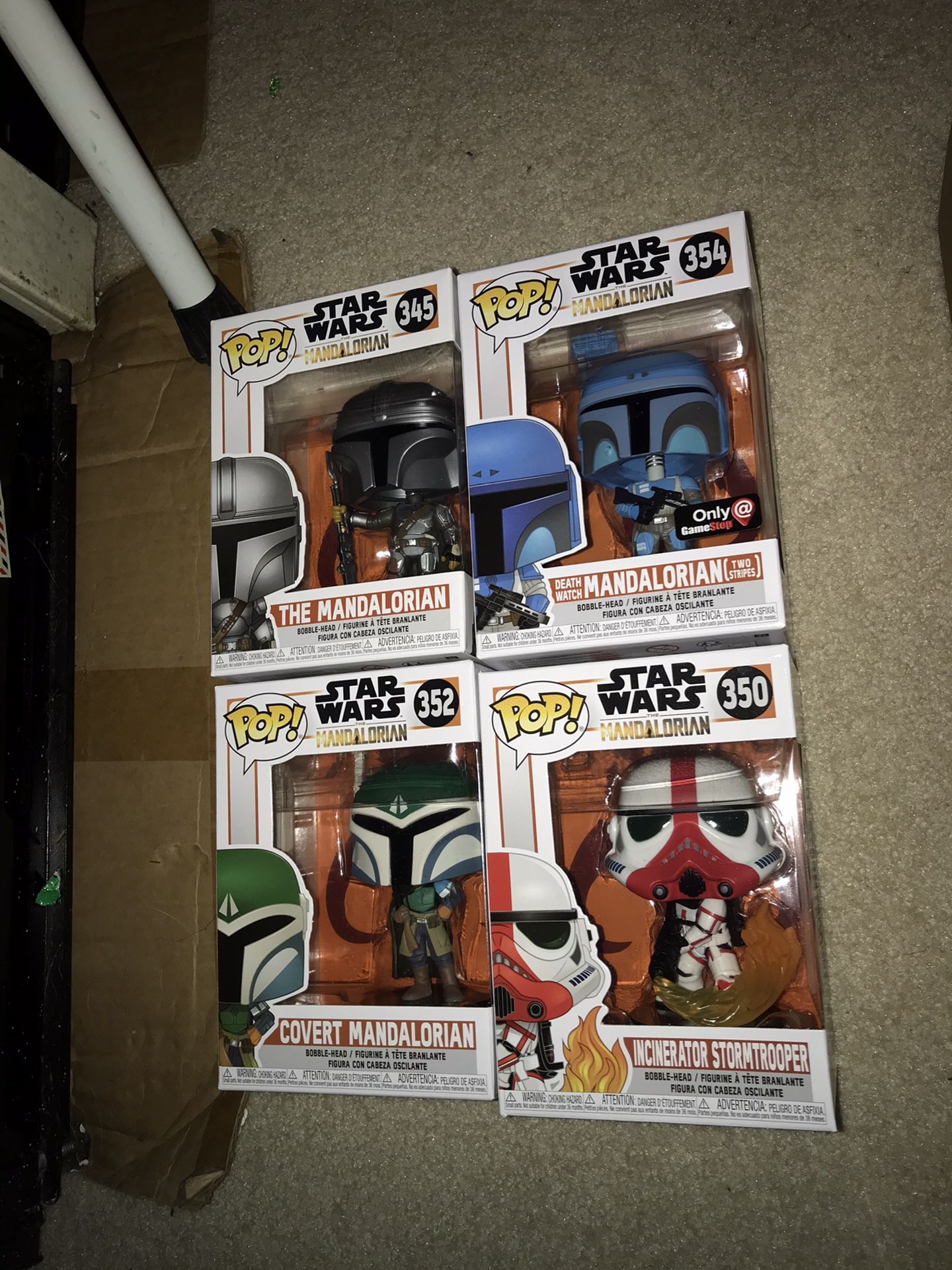 Funko pop set Disney Star Wars mandalorian