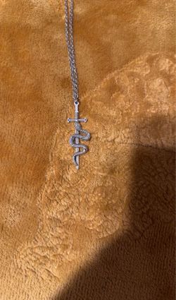 Sword With Snake Necklace