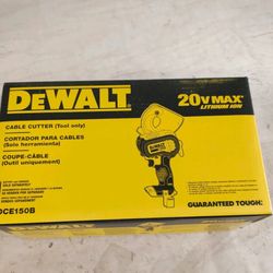 New DeWalt DCE150B 20 Volt Max Cordless Li-Ion Cable Cutting Tool Only