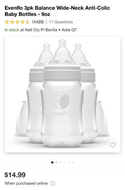 Evenflo Como Tomo And Spectra Bottles 