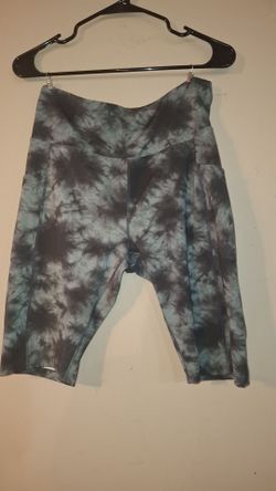 Tie-Dye Biker Shorts with Side Pockets