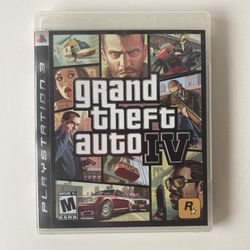 Grand Theft Auto IV PS3 Sony PlayStation 3 Game Complete W Map & Book Mint Disc