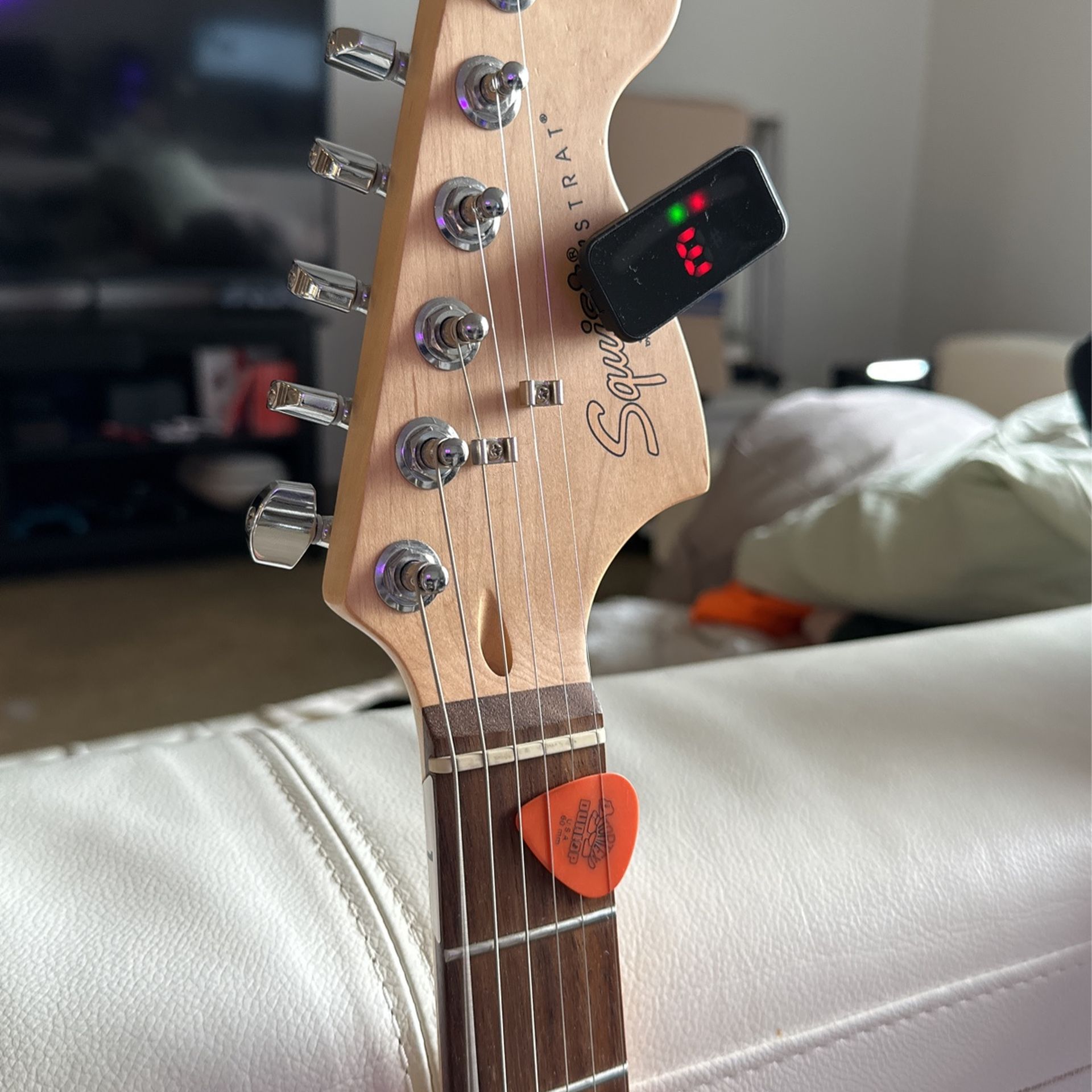 Fender Squier Stratocaster Electric Guitar Blue With Tuner and Bag