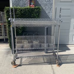 Adjustable Metal Rack With Wheels