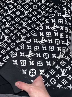 Louis Vuitton Full Monogram Jacquard Crew Neck (Black)