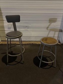 Industrial Heavy-Duty Steel Shop Stools