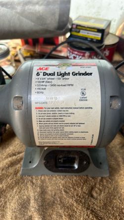 Ace 6x3/4 Wheel Bench Grinder