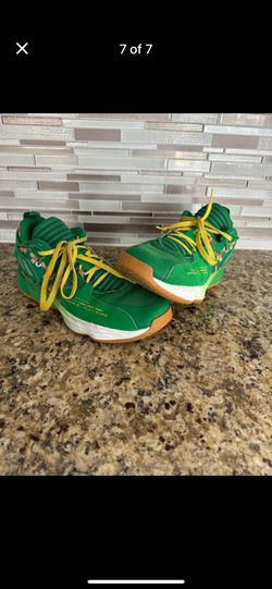 Basketball shoes Used Adidas Dame Lillard Green Sneakers Size 10