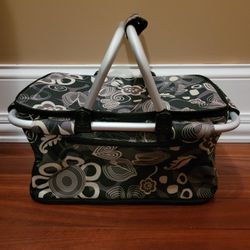 Insulated Picnic Basket Trunk Grocery Tote with Handles 