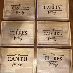 Beautiful Customized Serving Trays