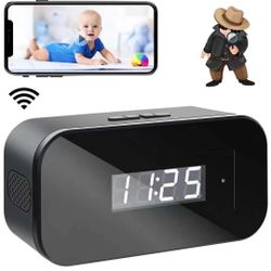 Mini Spy Camera 1080 Wireless Hidden Camera Clock Portable WiFi Nanny Cam with Night Vision and Motion Detection Smallest Security Surveillance Camera