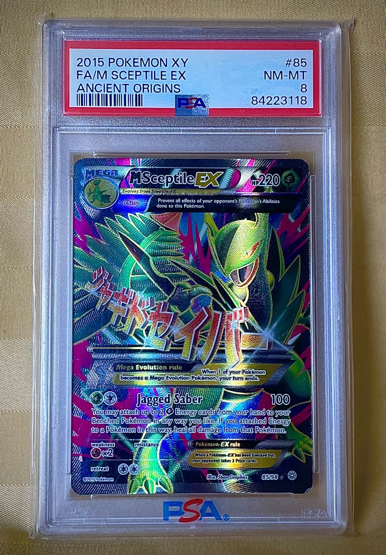 2015 POKEMON XY FA/M SCEPTILE EX ANCIENT ORIGINS#85NM-MT(contact info removed)18