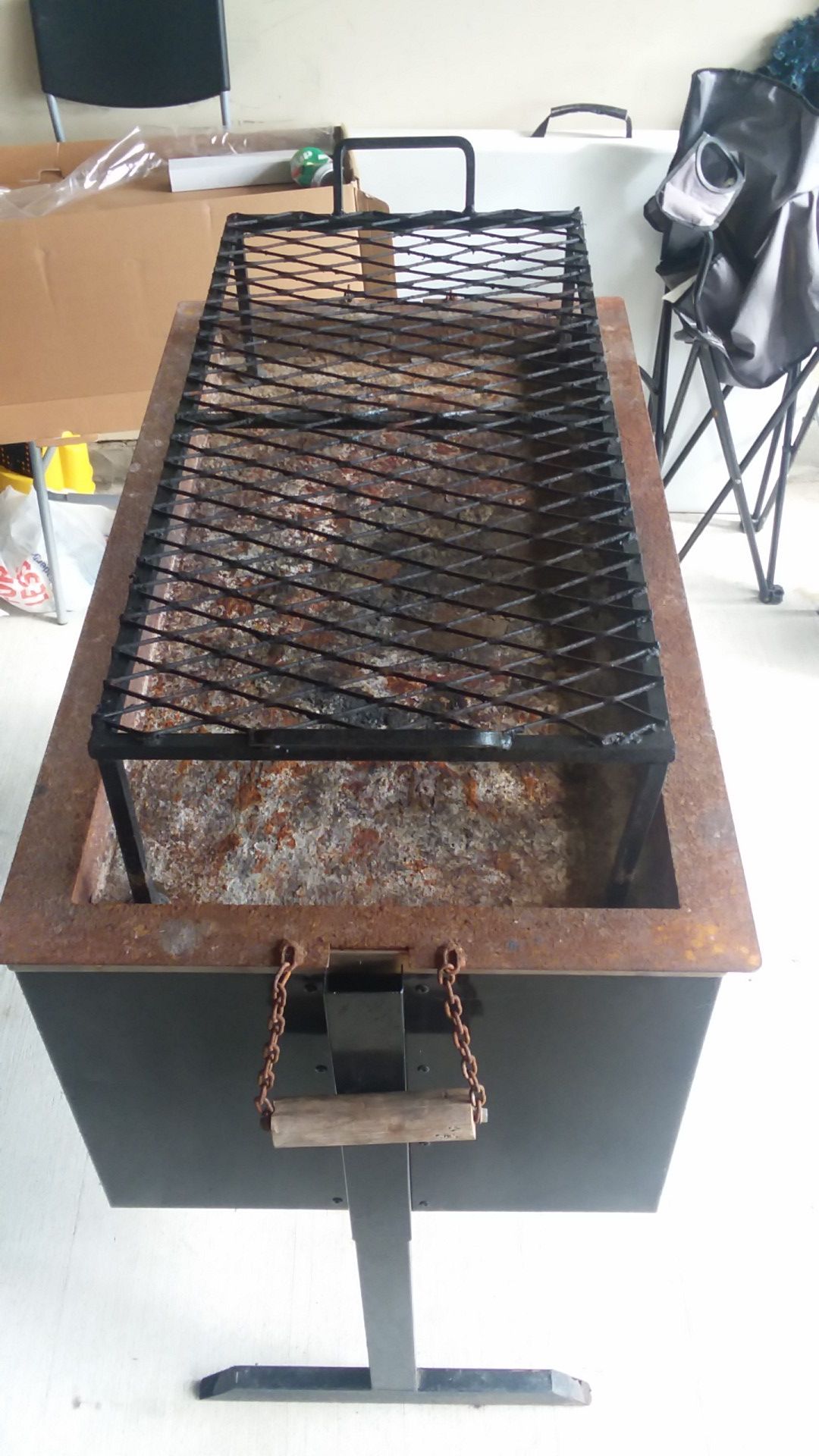 Asador tipo ataud
