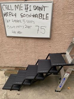 5-Step Folding Pet Stairs Ladder