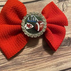 Kansas City Chiefs Hair Bow