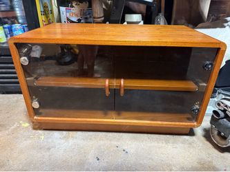 Vintage mid-century modern teak low cabinet