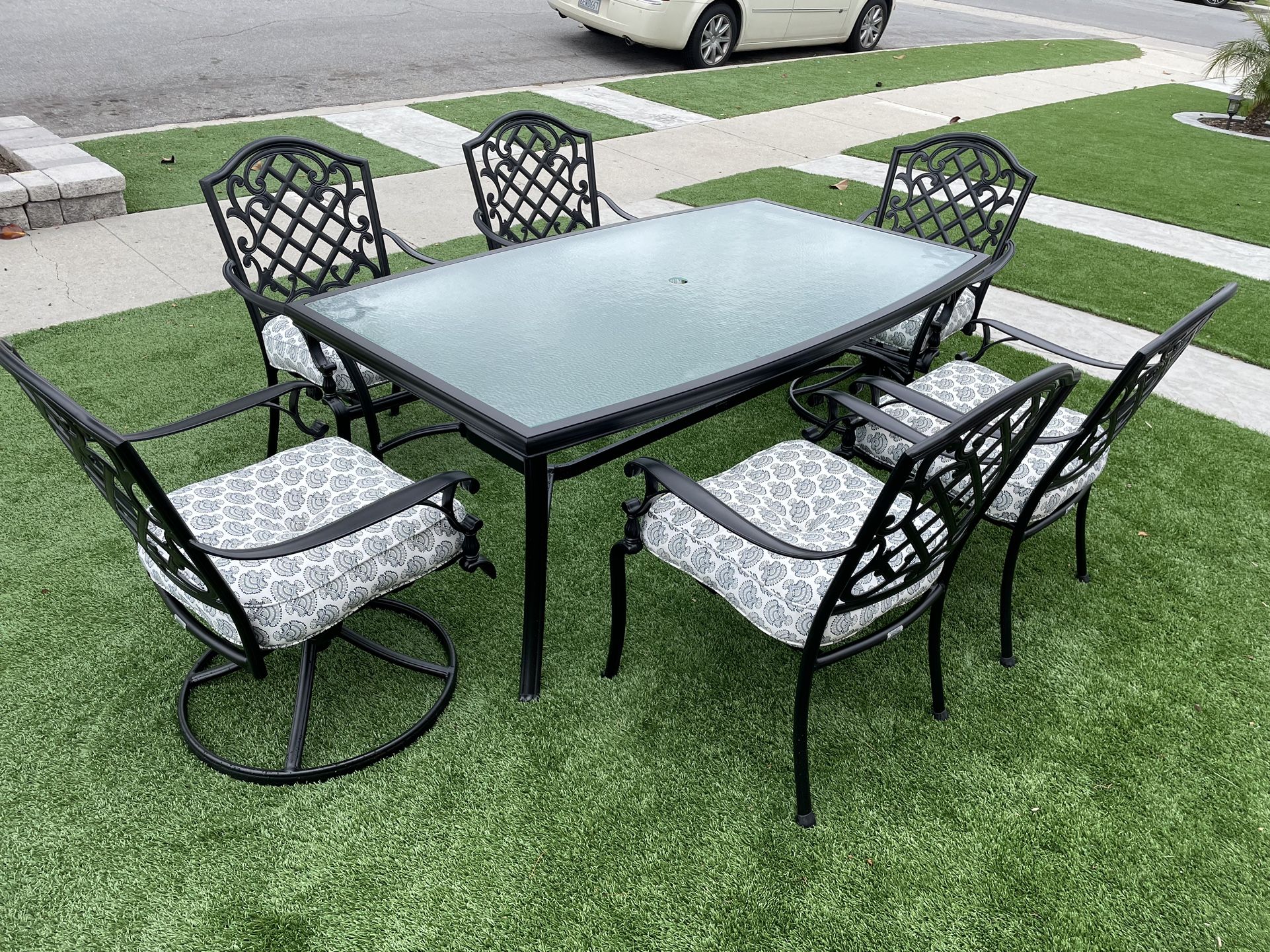 Martha Stewart Living 7 Piece Aluminum Patio Furniture