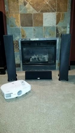 Home Theater System *Speakers Projector Remote *
