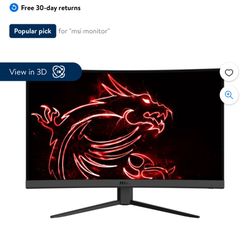 Msi 31 Inch Curve Monitor 