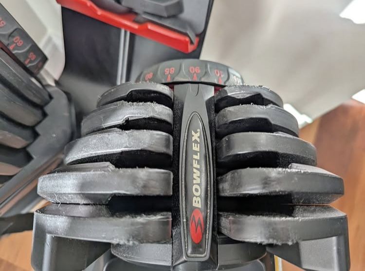 Bowflex-SelectTech-90lb-Dumbbells with_Stand