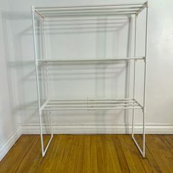 Like New SONGMICS Shoe Rack, 3-Tier Shoe Organizer, Metal Storage Shelf, Upright or Upside Down