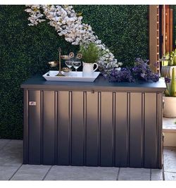 Missing lock Outdoor Deck Box 120 Gallon Waterproof Lockable Storage Box Container with Lid Deck