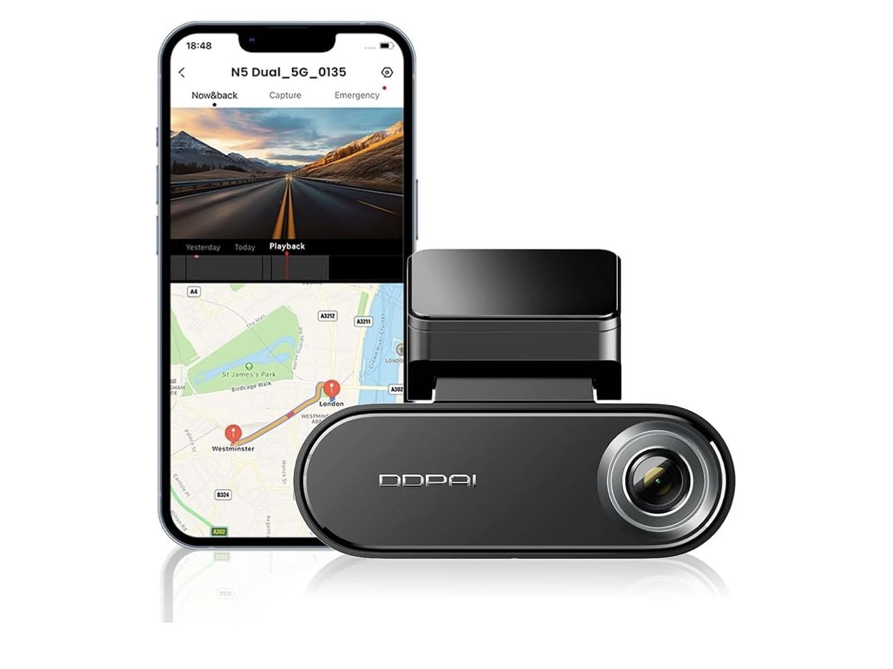 🚘 Dash Cam 4K DDPai con WiFi y GPS Cámara frontal para auto con grabación en 2160P, visión nocturna, GPS, control por voz y app móvil. ✅ Memoria inte