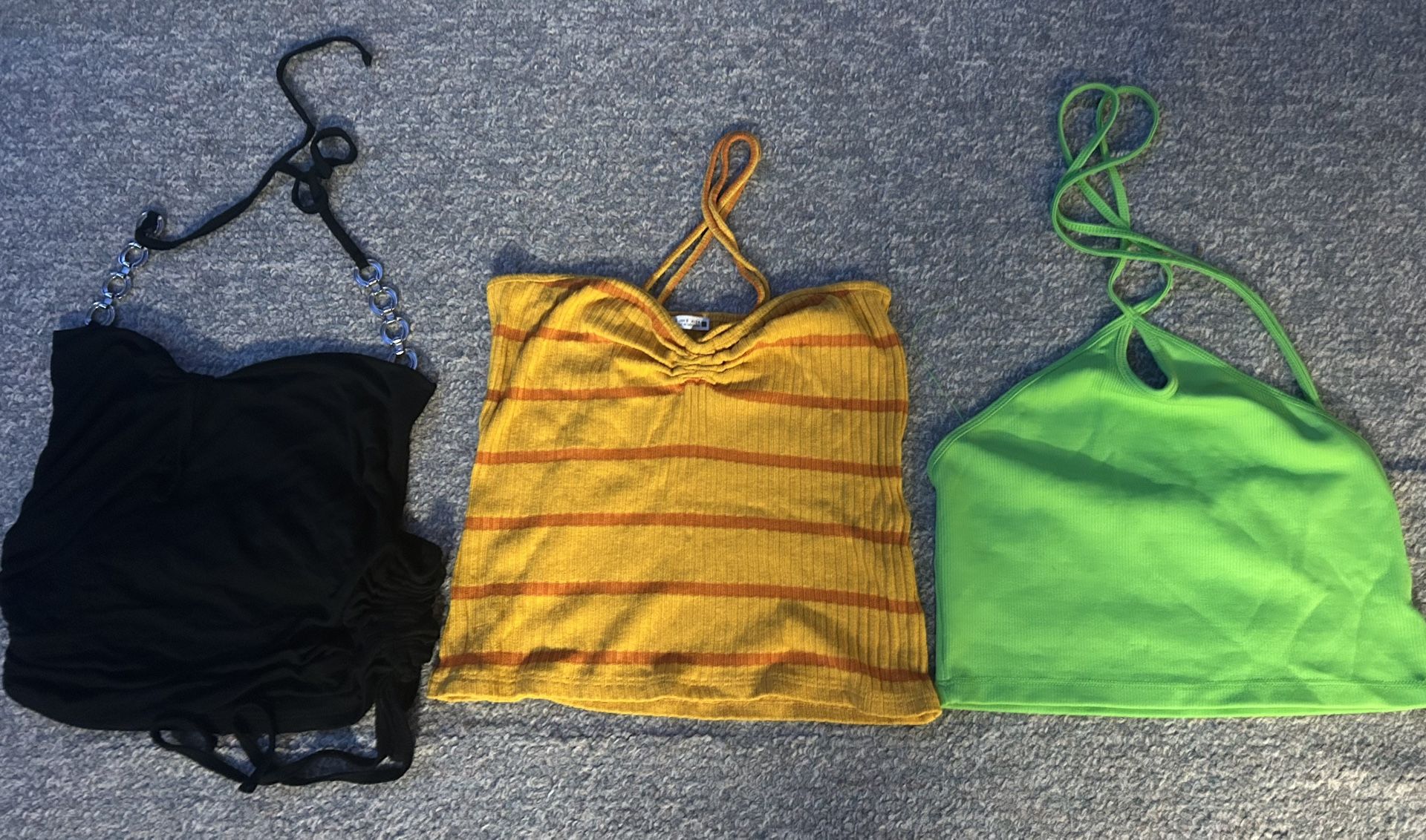 Halter crop tops bundle of 3 size small
