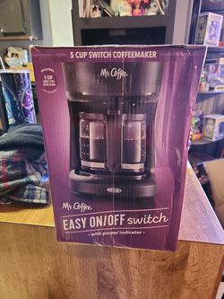  Mr. Coffee 2129512, 5-Cup Mini Brew Switch Coffee Maker, Black:  Home & Kitchen