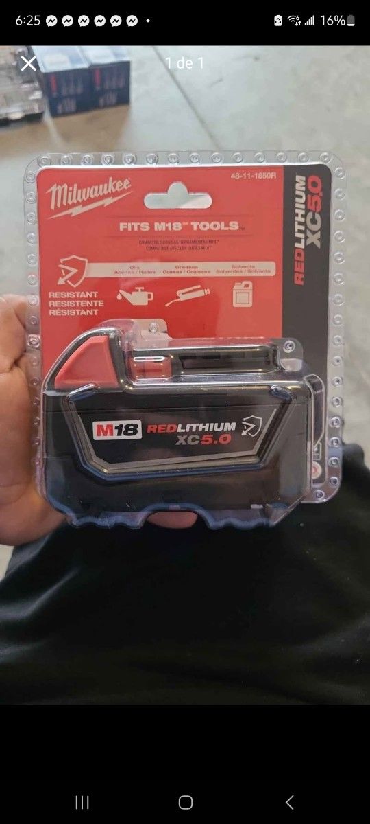 Milwaukee Battery 5ah Resistant New