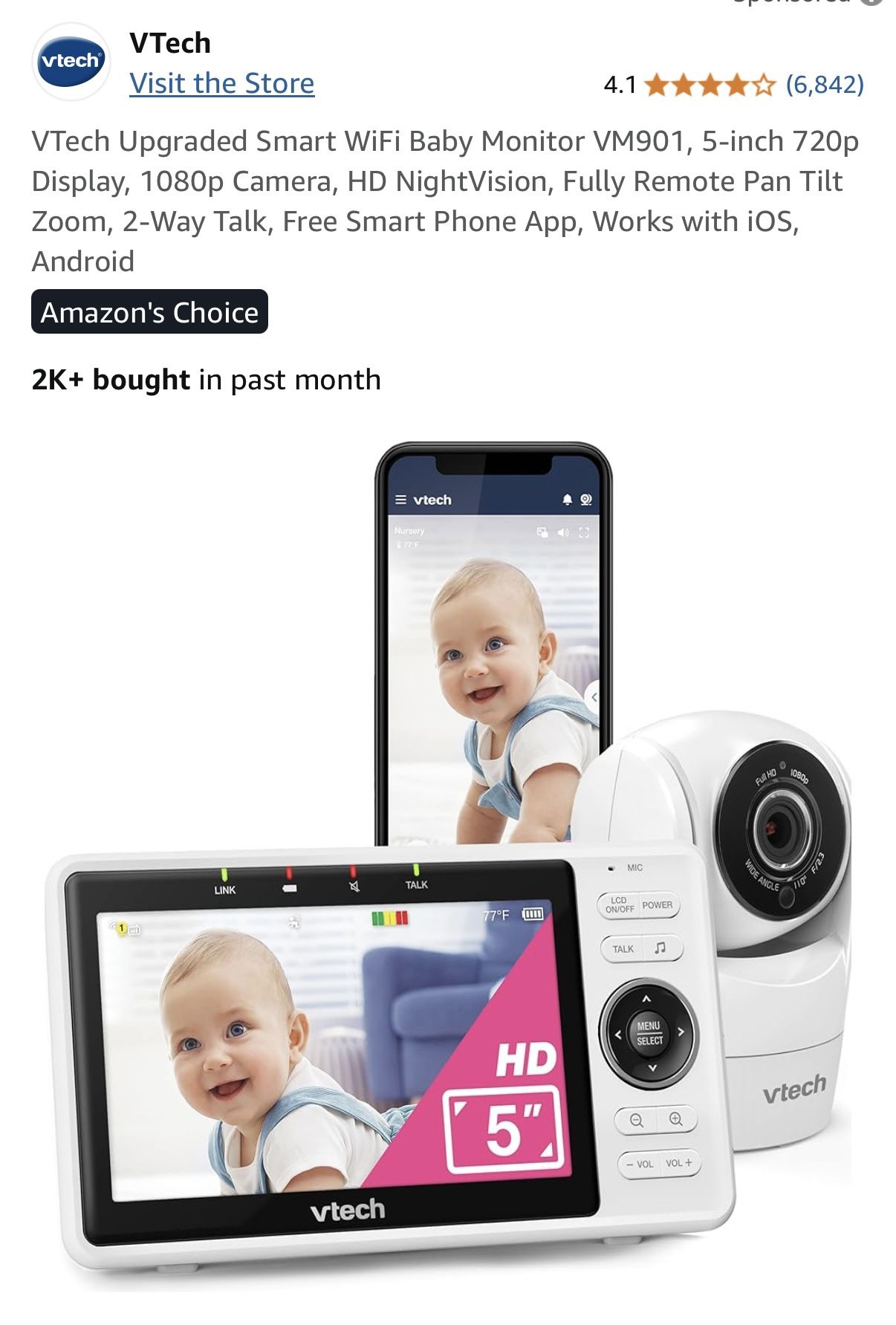 Vtech Smart Baby Monitor