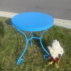 Oasis Blue Side Table H25x19