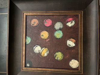 Panting of pool balls