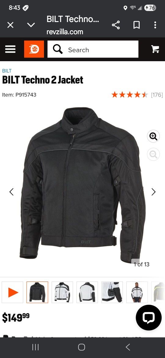 Mesh Motorcycle Jacket XXL